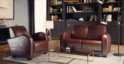Immagine prodotto di Poltrona Sedia di design Tappezzeria Relax 100% pelle italiana Lounge Television Nuovo