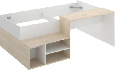 Produktbild von Kinderbett Cervino,  134 x 195 x 73 cm,  Weiß und Eiche