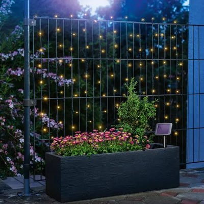 Image de esotec Solar Premium Guirlande lumineuse avec 100 LED blanc chaud résistant aux intempéries extérieur 102170