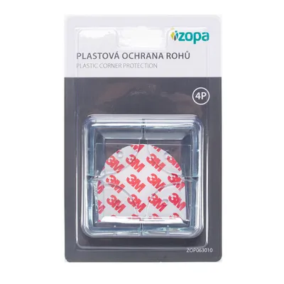 Obrázek produktu pro Plastová ochrana rohů 4ks, transparent