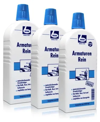Produktbild von Dr. Becher Armaturen Rein 500ml löst Kalk Rost Fett und Seifenreste (3er Pack)