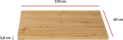 Produktbild von Küchen Arbeitsplatte 110cm 38 mm Küchenzeile Küchenblock Eiche Artisan Eko Stilo