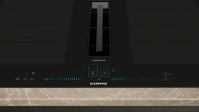 Produktbild von Siemens EX877NX68E, Schwarz, Integriert, 80 cm, Zonen-Induktionskochfeld, Glaskeramik, 4 Zone(n)