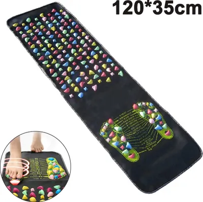 Produktbild von Fußmassagematte,,Walk,Stone,Gesunde,Akupressur,Fußmatten,Kissen,Beinmassagematte,Matte,Gesundheitspflege,zur 120*35cm