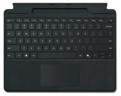 Produktbild von Surface Pro Keyboard [DE] Schwarz mit Pen Storage ohne Pen dabei/ mit Copilot Button
