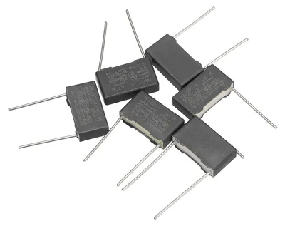 6x 0,1 µF 275 V Polypropylen-Sicherheitskondensator, 18x10x5 mm