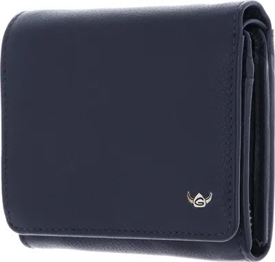 Produktbild von Golden Head Leder Geldbörse Madrid RFID Protect Zipped Billfold Coin Wallet Blue dunkelblau