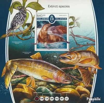 Produktbild von Briefmarken Salomoninseln 2017 Mi Block 704 (kompl. Ausg.) postfrisch Ausgestorbene Spezies