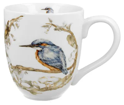Produktbild von DUO World of Birds XXL Becher 1000 ml COMMON KINGFISHER (Eisvogel) New Bone China Porzellan