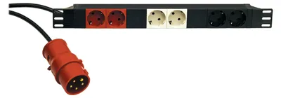 Productafbeelding van KOENIG & MEYER 19-voudige stekkerdoos, 28664-000-55, zwart (28664-000-55)