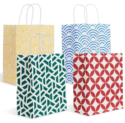 Productafbeelding van Cadeautas sets, 4 kleuren, kerst/verjaardag, 24 stuks, verpakking van 1