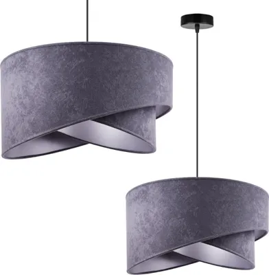 Produktbild von Glamour Hängelampe mit Lampenschirm – Elegante Deckenlampe Kronleuchter im modernen Stil