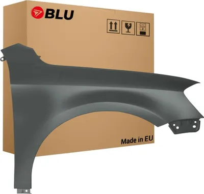 Zdjęcie produktu dla BLU Błotnik Premium pasujący do VW Volkswagen Passat B7 LK7X Prawy Szary IslandGrau | 2010-2014 | Przedni Przód | Lakierowany | Gotowy do montażu | Ocynk