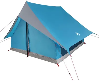 Produktbild von vidaXL Familienzelt mit Dach Blau und Grau 256 x 256 x 185 cm