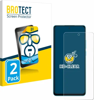Produktbild von 2x Für OnePlus Nord CE 4 Lite Schutzfolie BROTECT Displayschutz Display Schutz Folie Klar Transparent