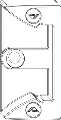 Produktbild von ROTO NX Schnäpper Rahmenteil 13V BRÜGMANN/KBE/KÖMMERLING/TROCAL/VEKA silber
