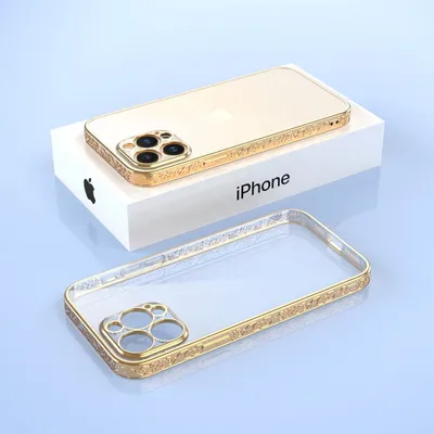 Immagine prodotto di Custodia Smartphonica per iPhone 13 Pro con stampa metallica 3D - Oro