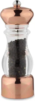 Zdjęcie produktu dla Młynek do soli lub pieprzu Famanu wykonany z akrylu - 6 cm x 6 cm x 17 cm
