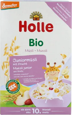 Produktbild von Holle -Juniormüsli Mehrkorn mit Frucht, ab dem 10. Monat (250g), 250 g, Trockenes Getreide