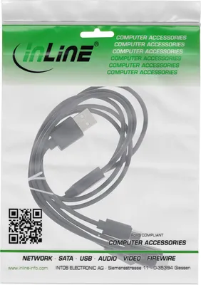 Image de InLine® Câble de charge USB 4in1 en Y, 1x USB-A mâle à 4x USB-C mâle, noir 1m