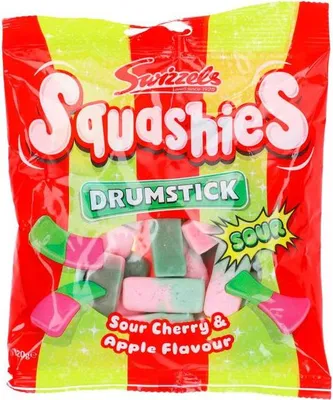 Produktbild von Swizzels Squashies Drumstick Sour Cherry & Apple 120g