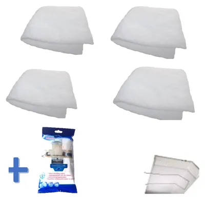 Produktbild von Dunstfilter 4 x Fettfilter universal Dunstabzugshaube Filter +  plus 40 feuchte Reinigungstücher