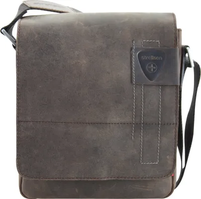 Produktbild von Strellson Leder Umhängetasche Richmond Jeremy dark brown