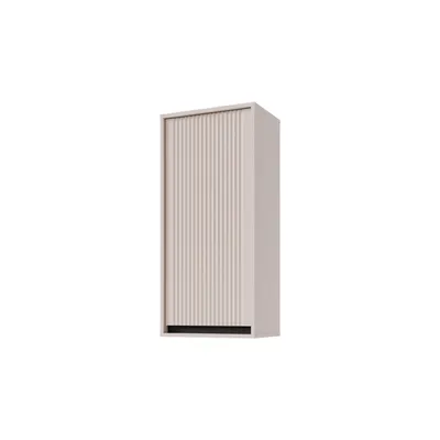 Produktbild von Wandschrank OSLO Beige – Hängeschrank mit geriffelter Tür – Wandschrank für Wohnzimmer, Esszimmer und Flur