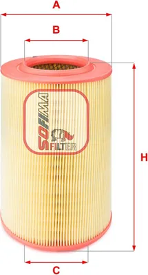Produktbild von Luftfilter SOFIMA S 3050 A für FIAT DUCATO Pritsche/Fahrgestell (230) Filtereinsatz