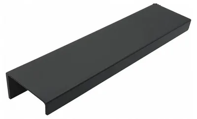 Produktbild von Langer Kanten-Möbelgriff Aluminium Schwarz 900 mm