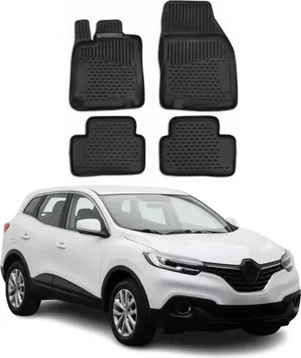 Zdjęcie produktu dla 2015-2021 Renault Kadjar dywaniki podłogowe TPE czarne 4 szt