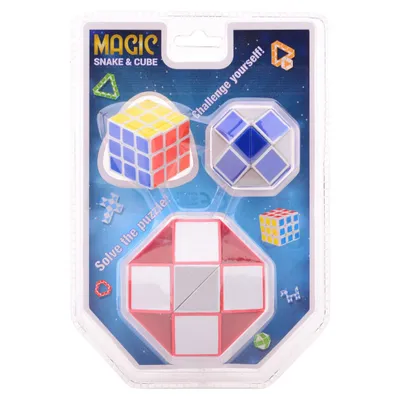 Obrázek produktu pro Hlavolam Magická kostka + had