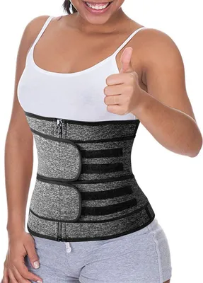 Produktbild von Taille Trimmer Neopren Schwitzgürtel Zur Fettverbrennung Bauchweggürtel, Verstellbarer Taillenformer Waist Trainer Slimming Sweat Belt Waist Shaper Sport Korsett mit Saunaeffekt XL