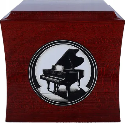 Produktbild von Exklusive Urne Aus Holz Für Einen Pianisten