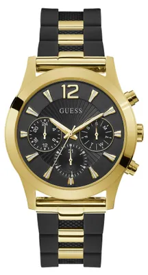 Produktbild von Guess Armbanduhr Damen Skylar Schwarz/Gold W1294L1