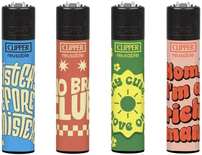Produktbild von Clipper Feuerzeuge 4er Set Girls Club