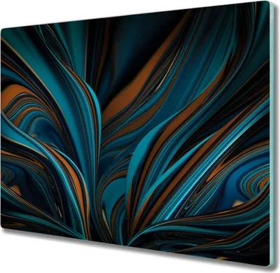 Produktbild von Coloray Hackbrett Herdabdeckplatte 60x52 cm Küchenbrett Kochplattenabdeckung Schneidebrett - Abstraktion Tentakeln