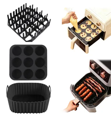 Obrázok produktu pre Silikónová vložka do fritézy s konvektívnym ohrevom, 3-dielna