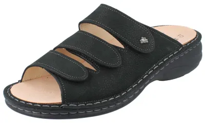 Zdjęcie produktu dla FINN COMFORT Hellas, damskie klapki, czarny, gładka, licowa skóra - rozmiar: 40
