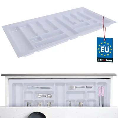 Obrázok produktu pre KOTARBAU® Organizér do zásuvky na príbory pre zásuvku na kuchynské príbory biely 935x490mm