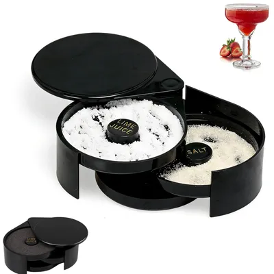 3-lagiger Salz- und Zuckerrand-Glas für Cocktails, Barman-Werkzeug