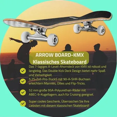 Obrázek produktu pro Mini cruiser skateboardy o velikosti 22 a 27 palců pro outdoorové aktivity a krátké cesty