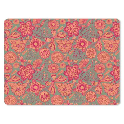 Produktbild von MuchoWow® Mauspad Mousepad Schmetterlinge - Muster - Frühling - Bohème 23x19 cm - Mousepads - Maus Mat - Pad - Mausunterlage - Schreibtischunterlage - Mauspad