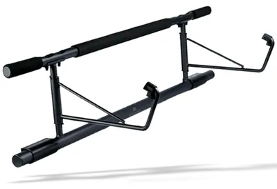 Produktbild von Klimmstange Türrahmen Klimmzugstange - 97 cm - Belastbar bis 130 kg - Schwarz