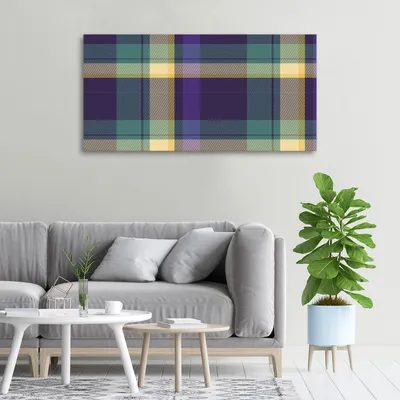 Produktbild von Tulup® Leinwandbild -100x50 cm - Wandkunst - Drucke auf Leinwand - Leinwanddruck  - Kunst: modern & klassisch - Lila - Gitter Textur