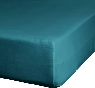 Obrázek produktu pro Žerzejové prostěradlo s gumou D91 90x200 cm, výška: 25 cm tyrkysová