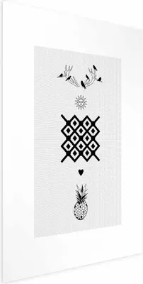 Produktbild von Posterpapier Poster - Happiness 29.7x42 cm Text n-C-0204-ao-a
