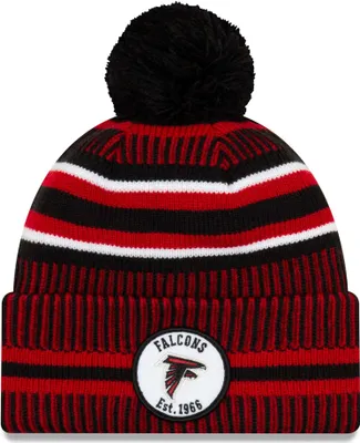 Produktbild von NFL Atlanta Falcons Sideline 2019 Bobble Wollmütze cuffed knit hat NewEra