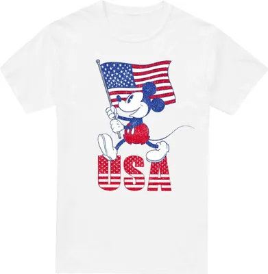 Produktbild von Disney - "USA" T-Shirt für Herren TV5258 (4XL) (Weiß)