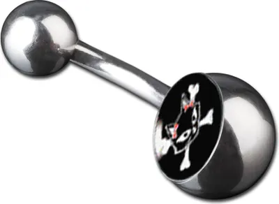 Produktbild von viva-adorno 1 Stück Bauchnabel Piercing Banane 316L Chirurgenstahl 20 verschiedene Motive Z380, S10 Katze
